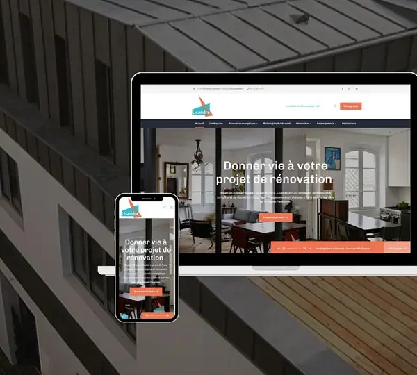 Lisandre : Une entreprise de rénovation immobilière à Paris et Île-de-France dotée d'un nouveau site web performant