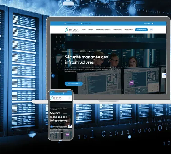 Com'etic a réalisé la refonte du site web de Selceon, un leader reconnu dans la transformation des environnements de travail et de la cybersécurité